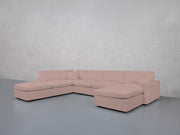 7-Seat Modular Chaise Corner Lounger Sectional (Thin Arms)