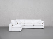 4-Seat Modular Open Corner Sectional (Thin Arms)