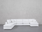 7-Seat Modular Chaise Corner Lounger Sectional (Thin Arms)