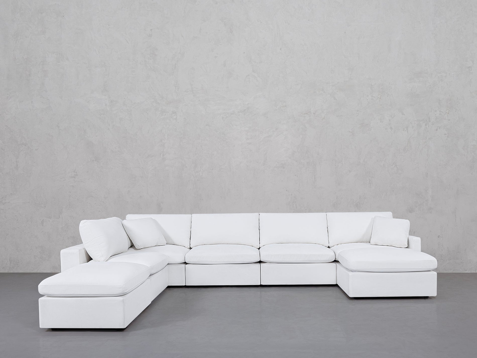7-Seat Modular Chaise Corner Lounger Sectional (Thin Arms)