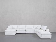 7-Seat Modular Chaise Corner Right Lounger Sectional (Thin Arm)