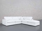 5-Seat Modular Corner Right Lounger Sectional (Thin Arms)