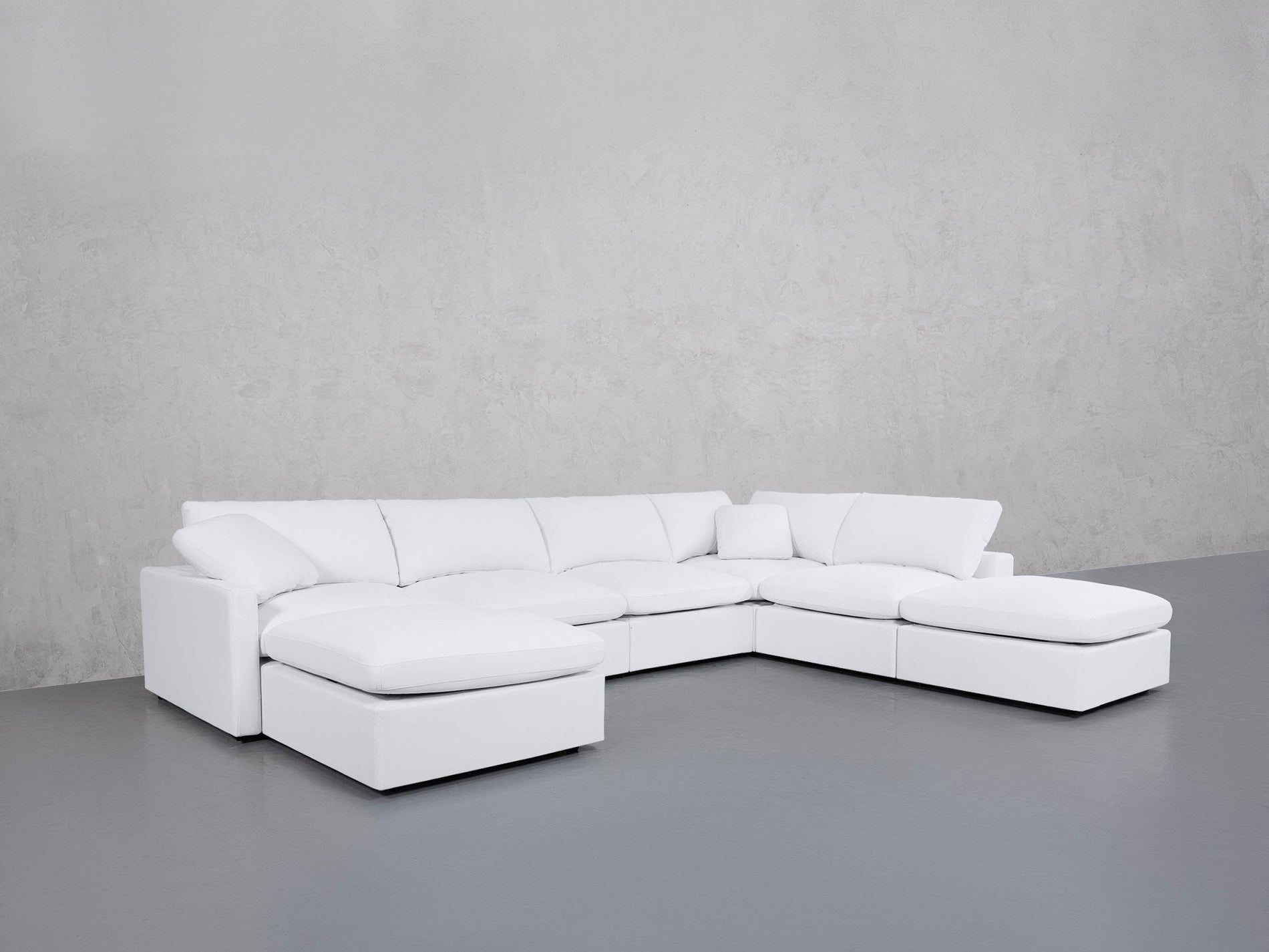 7-Seat Modular Chaise Corner Right Lounger Sectional (Thin Arm)