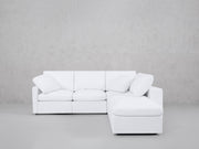 5-Seat Modular Corner Right Lounger Sectional (Thin Arms)