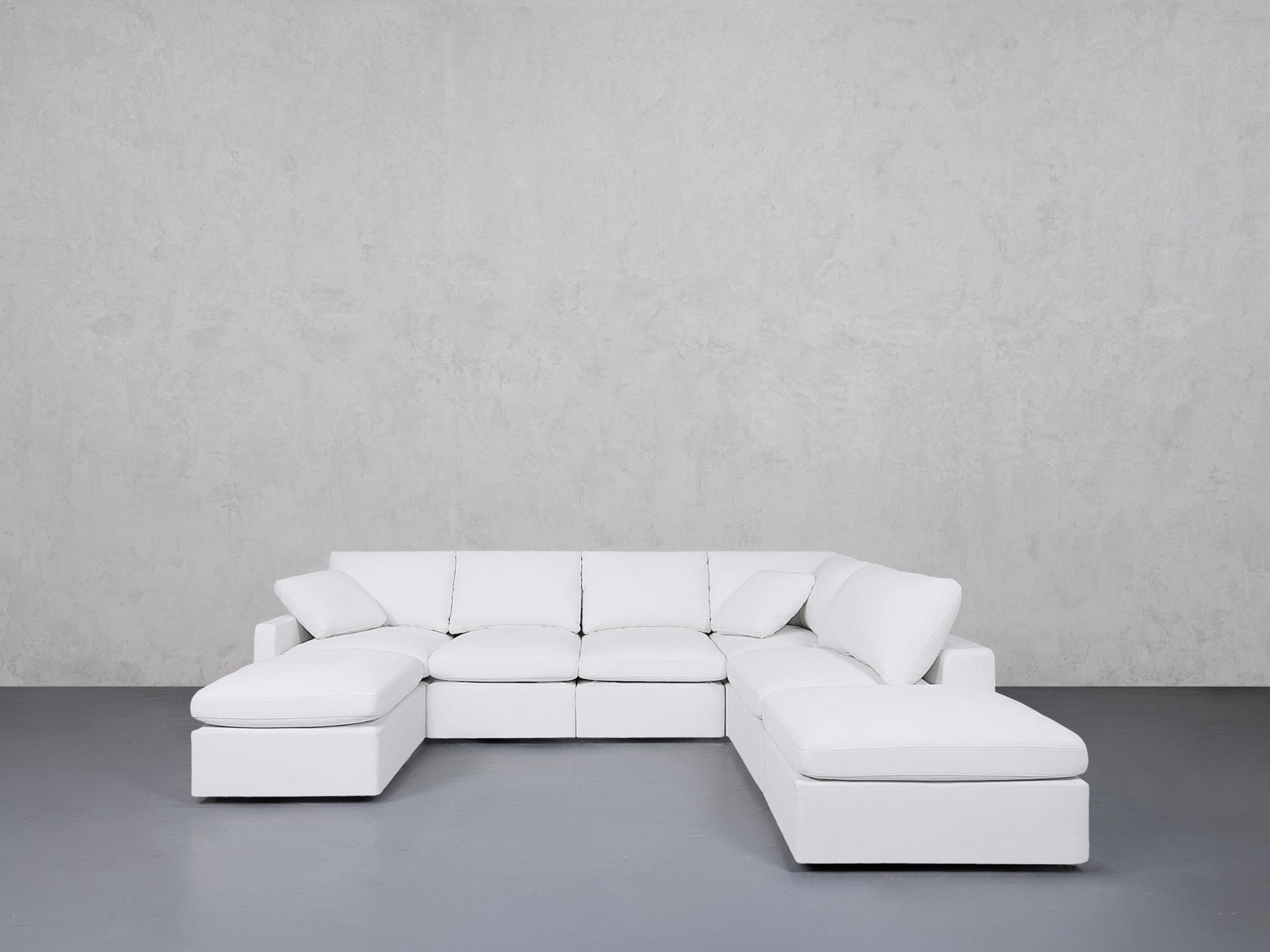 7-Seat Modular Chaise Corner Right Lounger Sectional (Thin Arm)