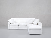5-Seat Modular Corner Right Lounger Sectional (Thin Arms)