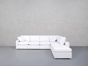 6-Seat Modular Corner Right Lounger Sectional (Thin Arms)