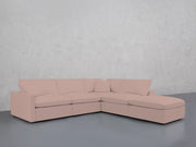 5-Seat Modular Corner Right Lounger Sectional (Thin Arms)