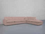 6-Seat Modular Corner Right Lounger Sectional (Thin Arms)