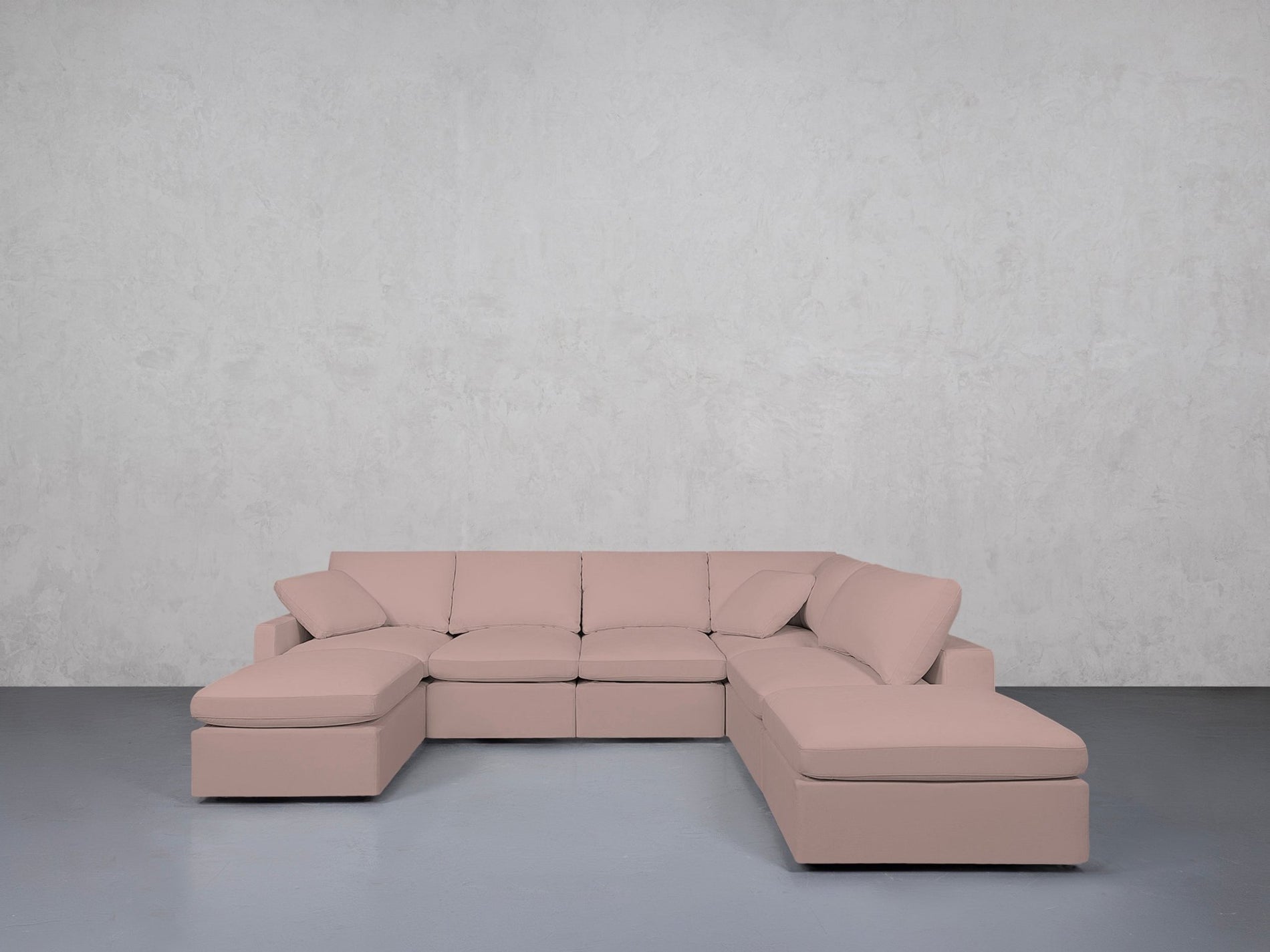7-Seat Modular Chaise Corner Right Lounger Sectional (Thin Arm)