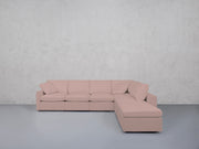 6-Seat Modular Corner Right Lounger Sectional (Thin Arms)