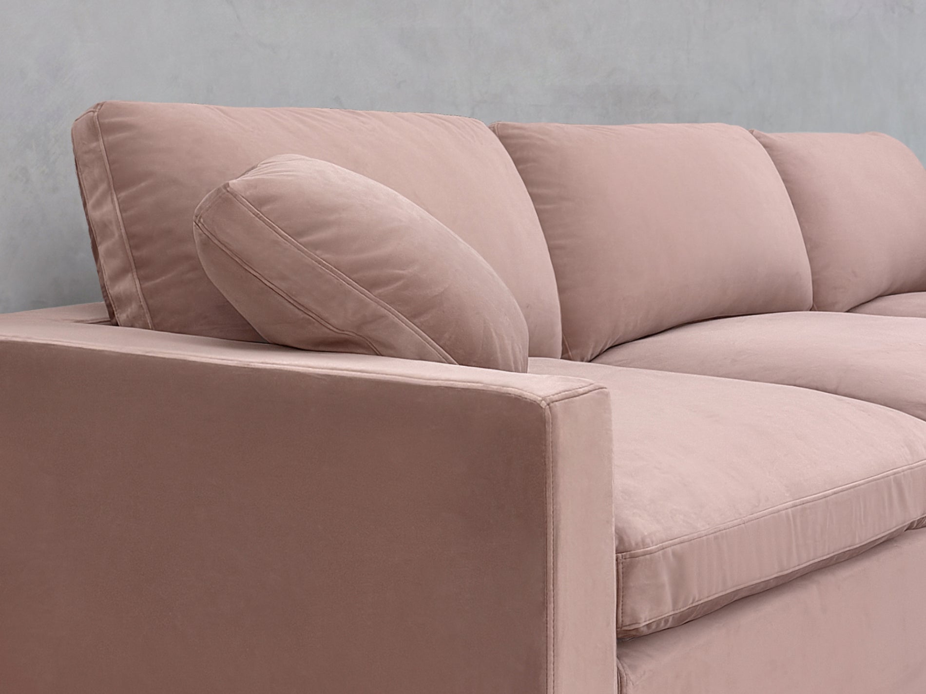 4-Seat Modular Chaise Sectional (Thin Arms)
