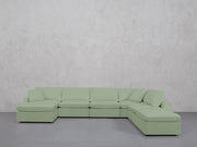 7-Seat Modular Chaise Corner Right Lounger Sectional (Thin Arm)