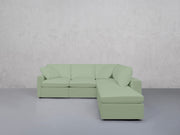 5-Seat Modular Corner Right Lounger Sectional (Thin Arms)