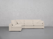 4-Seat Modular Open Corner Sectional (Thin Arms)