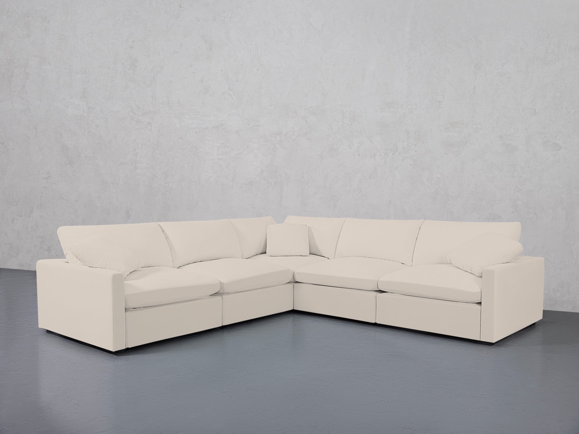 5-Seat Modular Corner Sectional (Thin Arms)