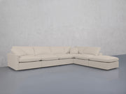 6-Seat Modular Corner Right Lounger Sectional (Thin Arms)
