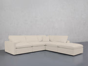 5-Seat Modular Corner Right Lounger Sectional (Thin Arms)