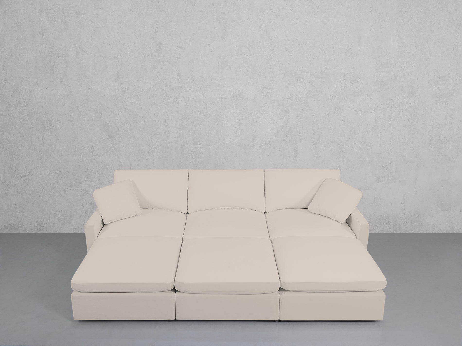 6-Seat Modular Daybed (Thin Arms)