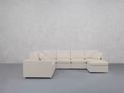 7-Seat Modular Chaise Corner Sectional (Thin Arms)