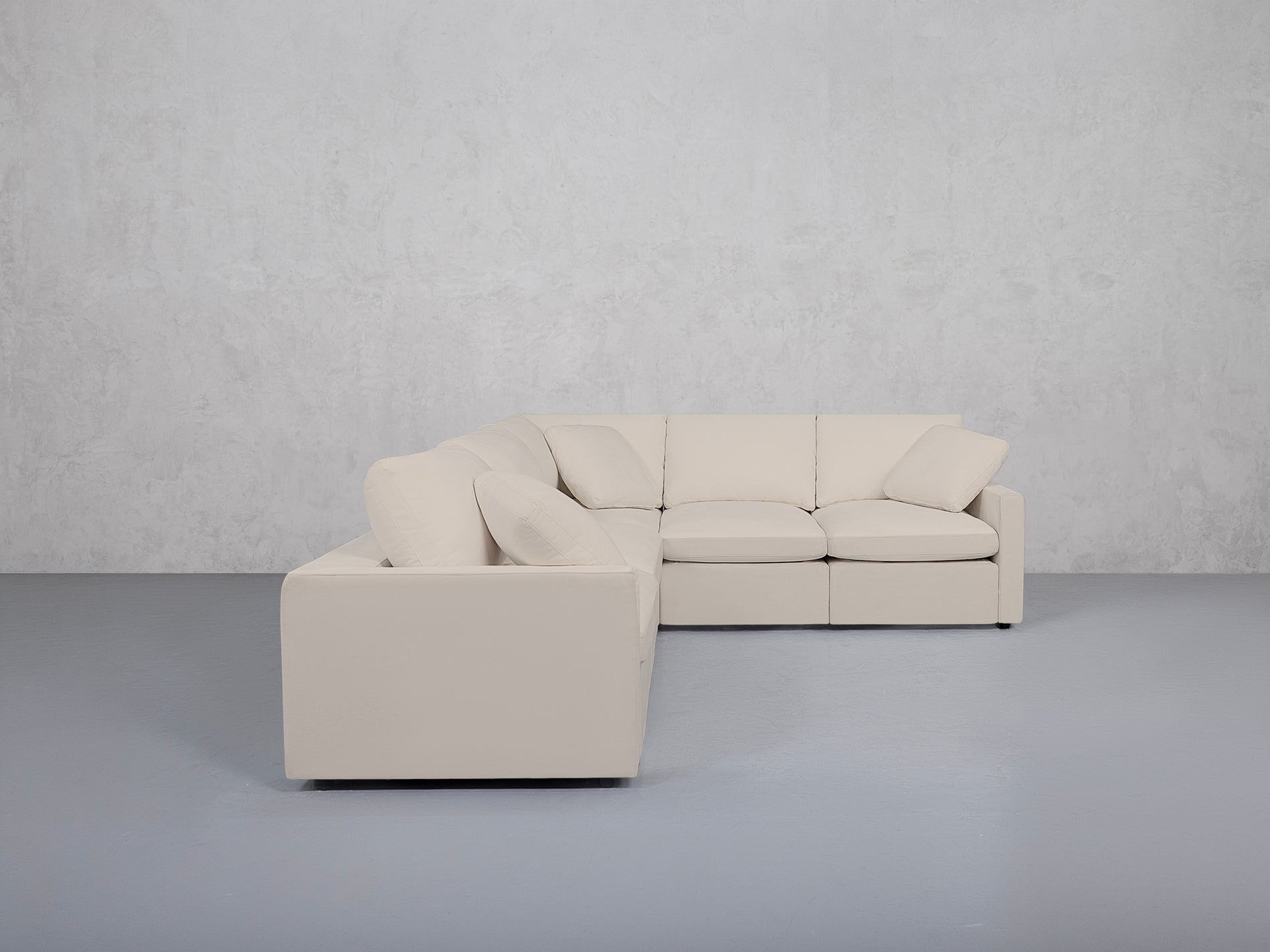 5-Seat Modular Corner Sectional (Thin Arms)