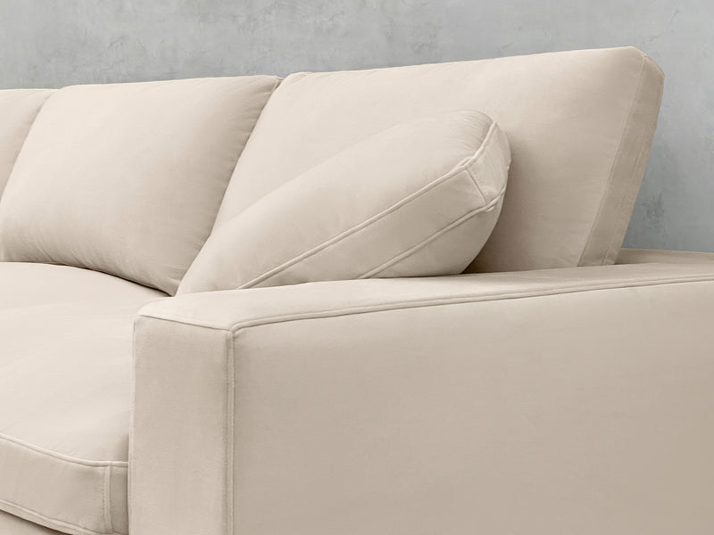 Sand Beige (Velvet) - Back Cushions - 7th Avenue