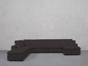 7-Seat Modular Chaise Corner Lounger Sectional (Thin Arms)