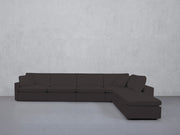6-Seat Modular Corner Right Lounger Sectional (Thin Arms)