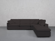5-Seat Modular Corner Right Lounger Sectional (Thin Arms)