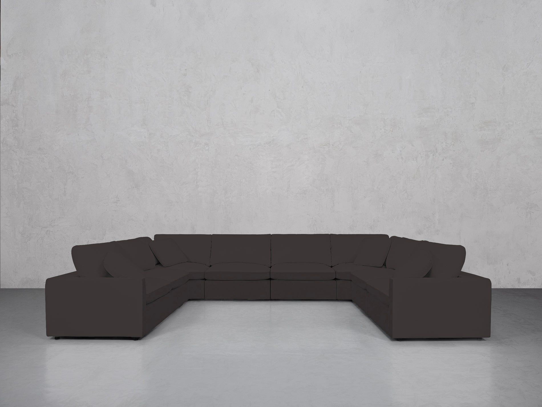 8-Seat Modular U-Sectional (Thin Arms)