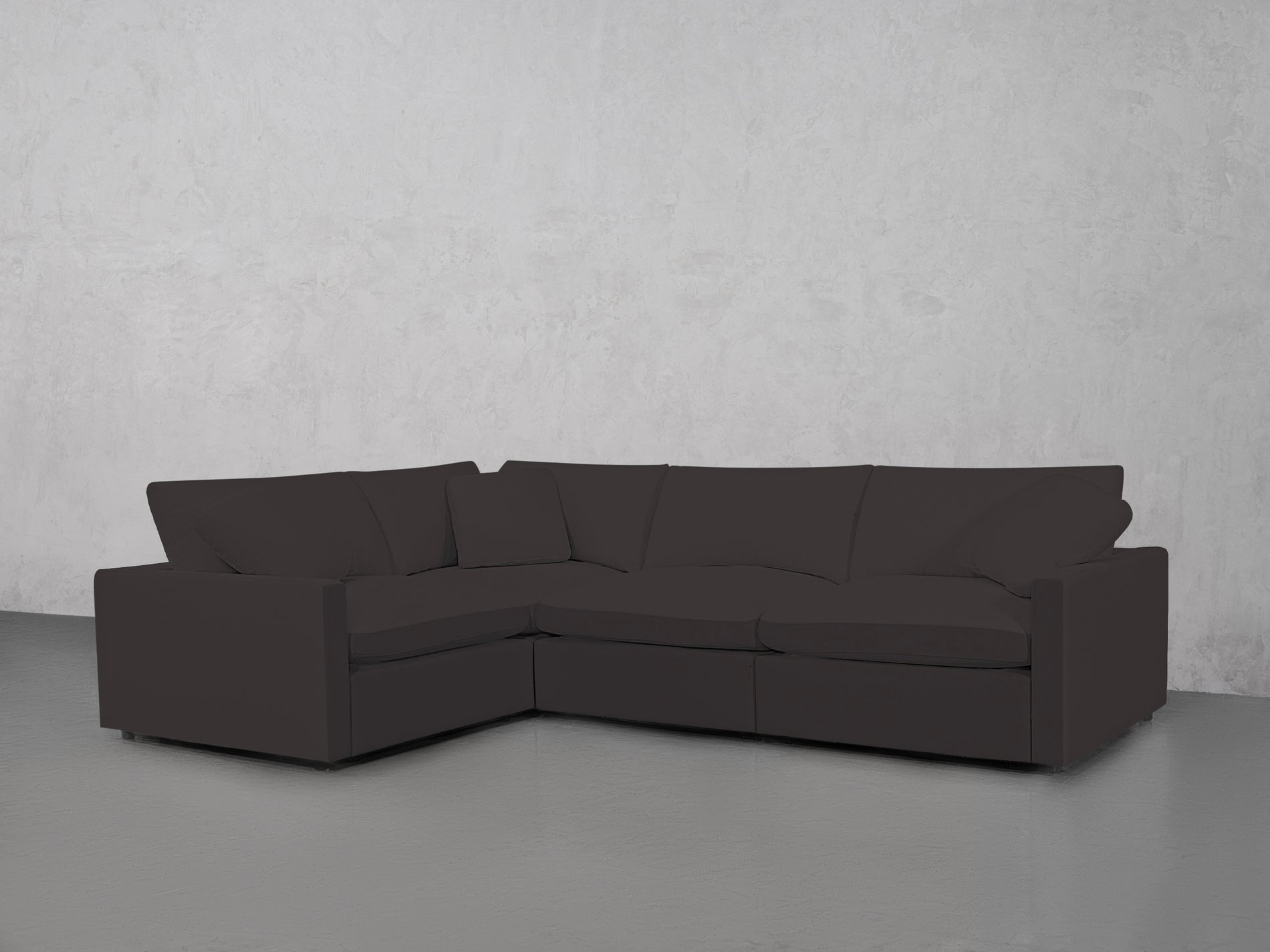 4-Seat Modular Corner Sectional (Thin Arms)