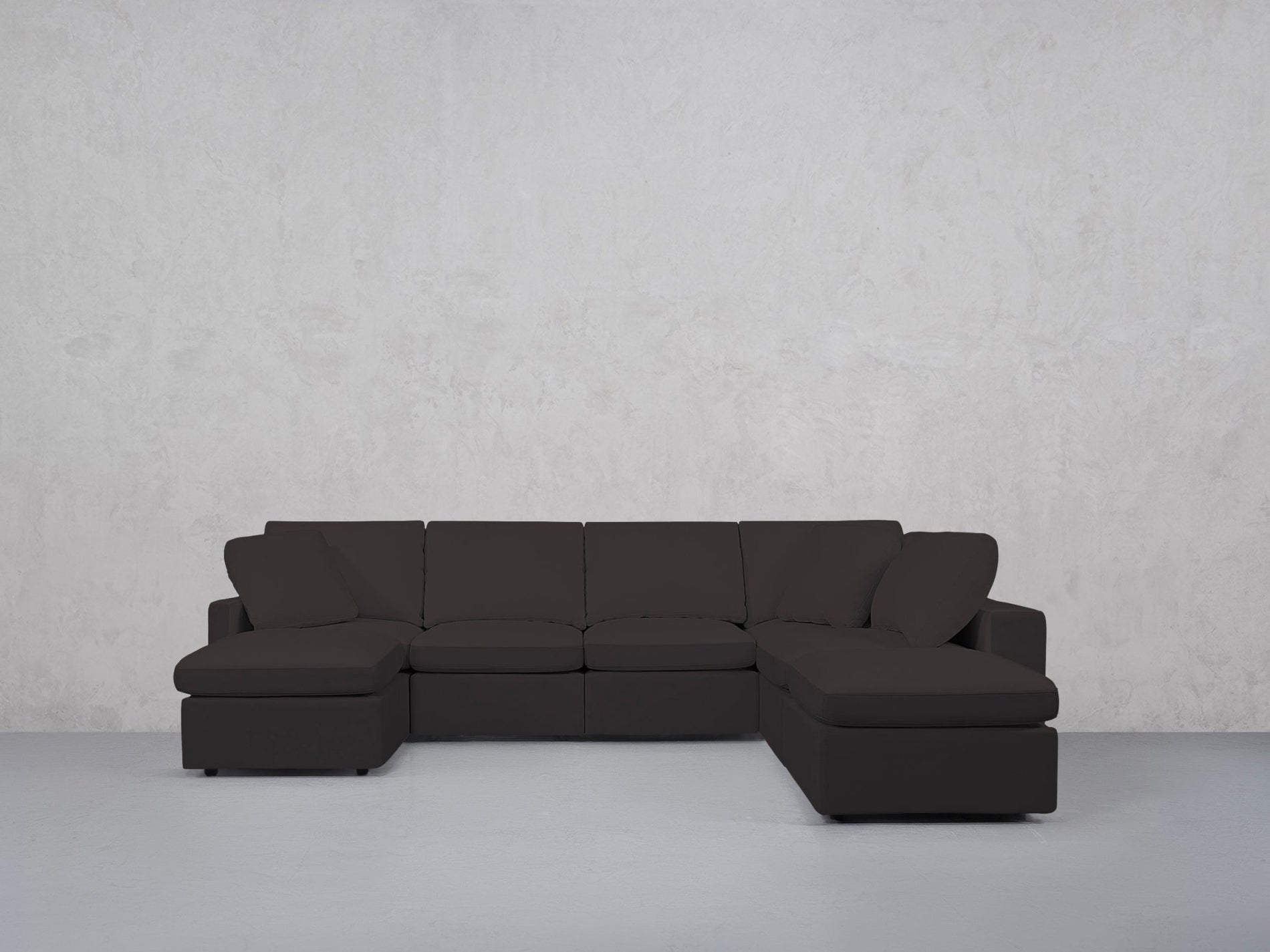 7-Seat Modular Chaise Corner Right Lounger Sectional (Thin Arm)