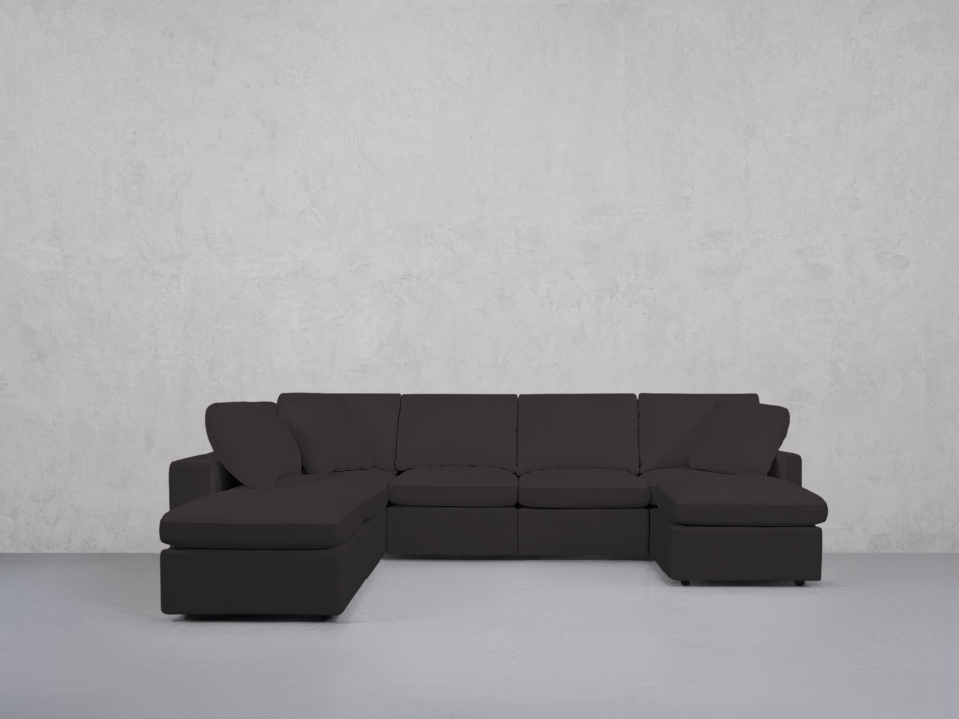 7-Seat Modular Chaise Corner Lounger Sectional (Thin Arms)