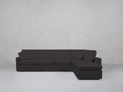 6-Seat Modular Corner Right Lounger Sectional (Thin Arms)