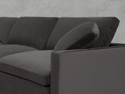 7-Seat Modular Chaise Corner Lounger Sectional (Thin Arms)