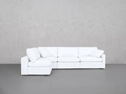 4-Seat Modular Open Corner Sectional (Thin Arms)