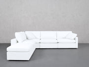 5-Seat Modular Corner Lounger Sectional (Thin Arms)