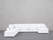 7-Seat Modular Chaise Corner Lounger Sectional (Thin Arms)
