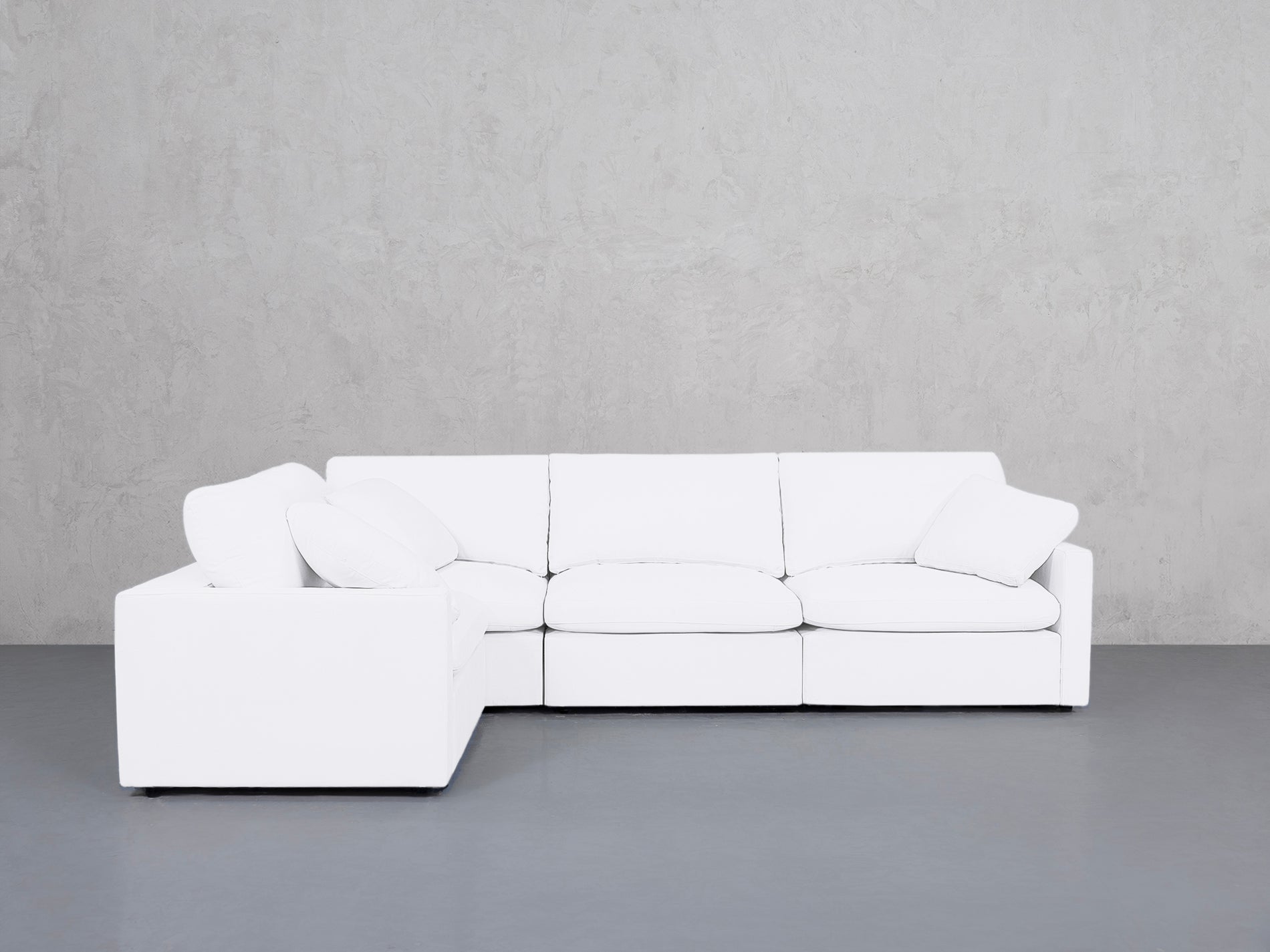 4-Seat Modular Corner Sectional (Thin Arms)