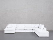 7-Seat Modular Chaise Corner Right Lounger Sectional (Thin Arm)