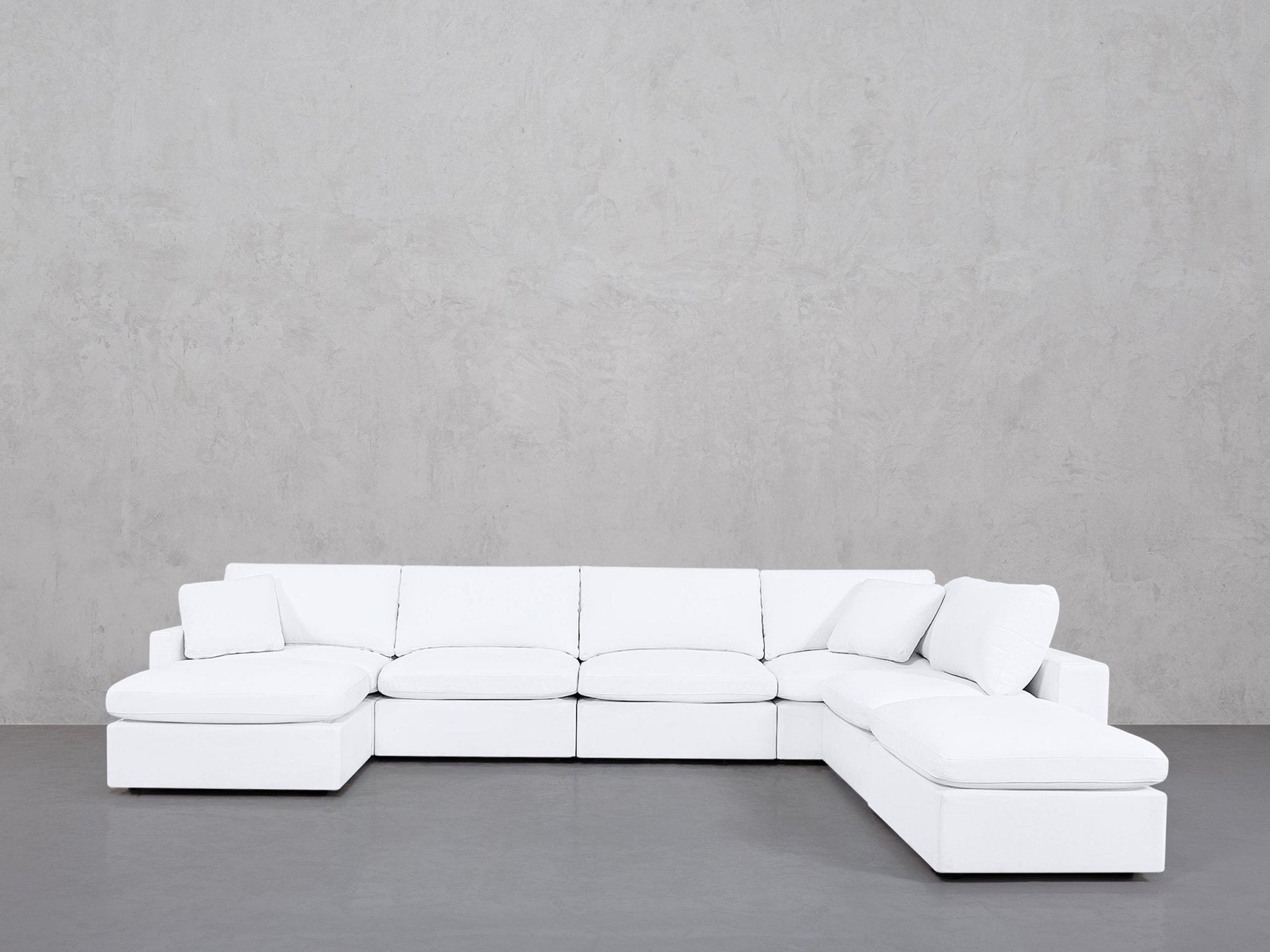 7-Seat Modular Chaise Corner Right Lounger Sectional (Thin Arm)