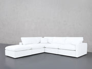 5-Seat Modular Corner Lounger Sectional (Thin Arms)