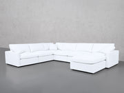 7-Seat Modular Chaise Corner Sectional (Thin Arms)