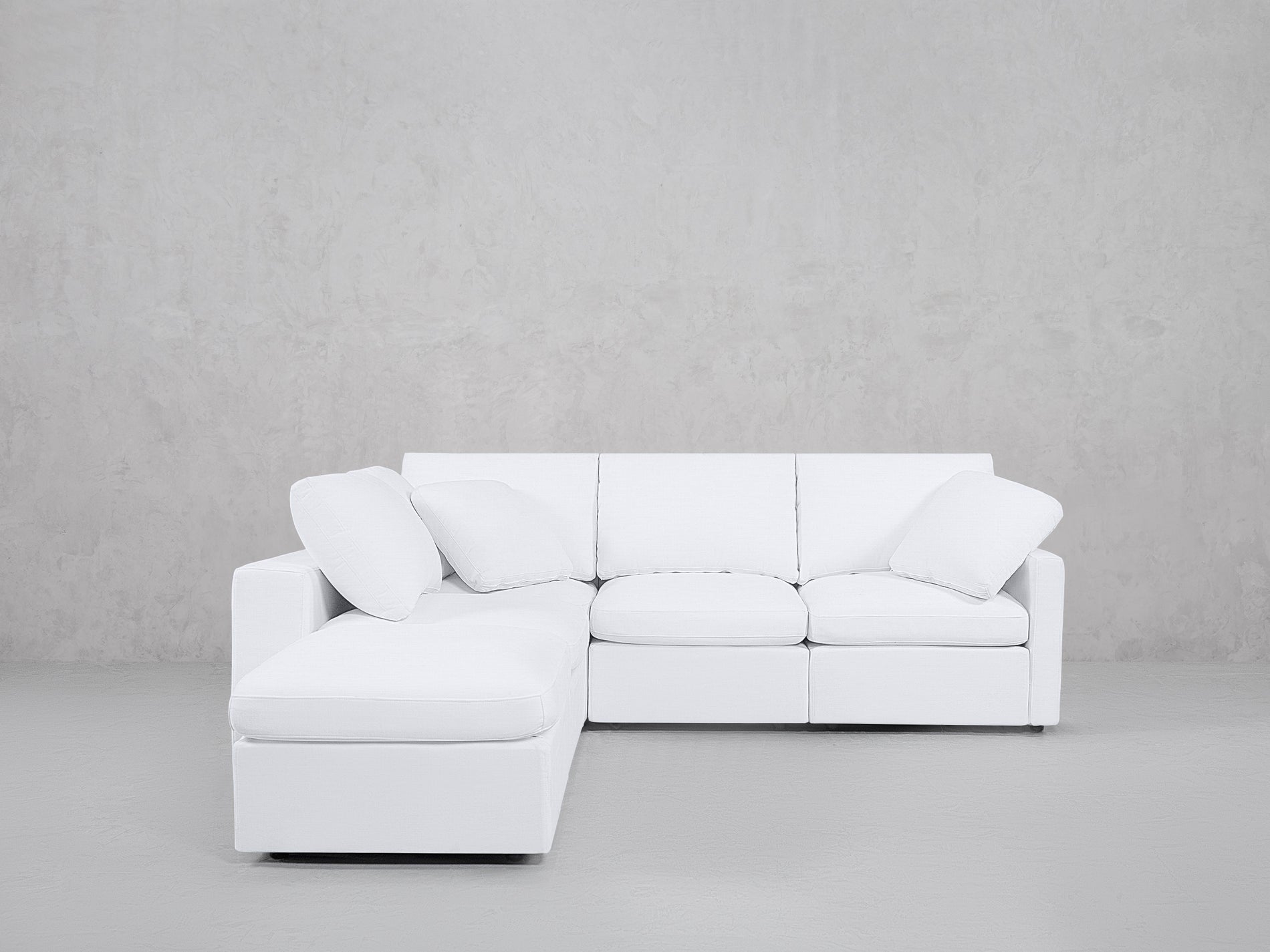 5-Seat Modular Corner Lounger Sectional (Thin Arms)