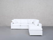 5-Seat Modular Corner Right Lounger Sectional (Thin Arms)