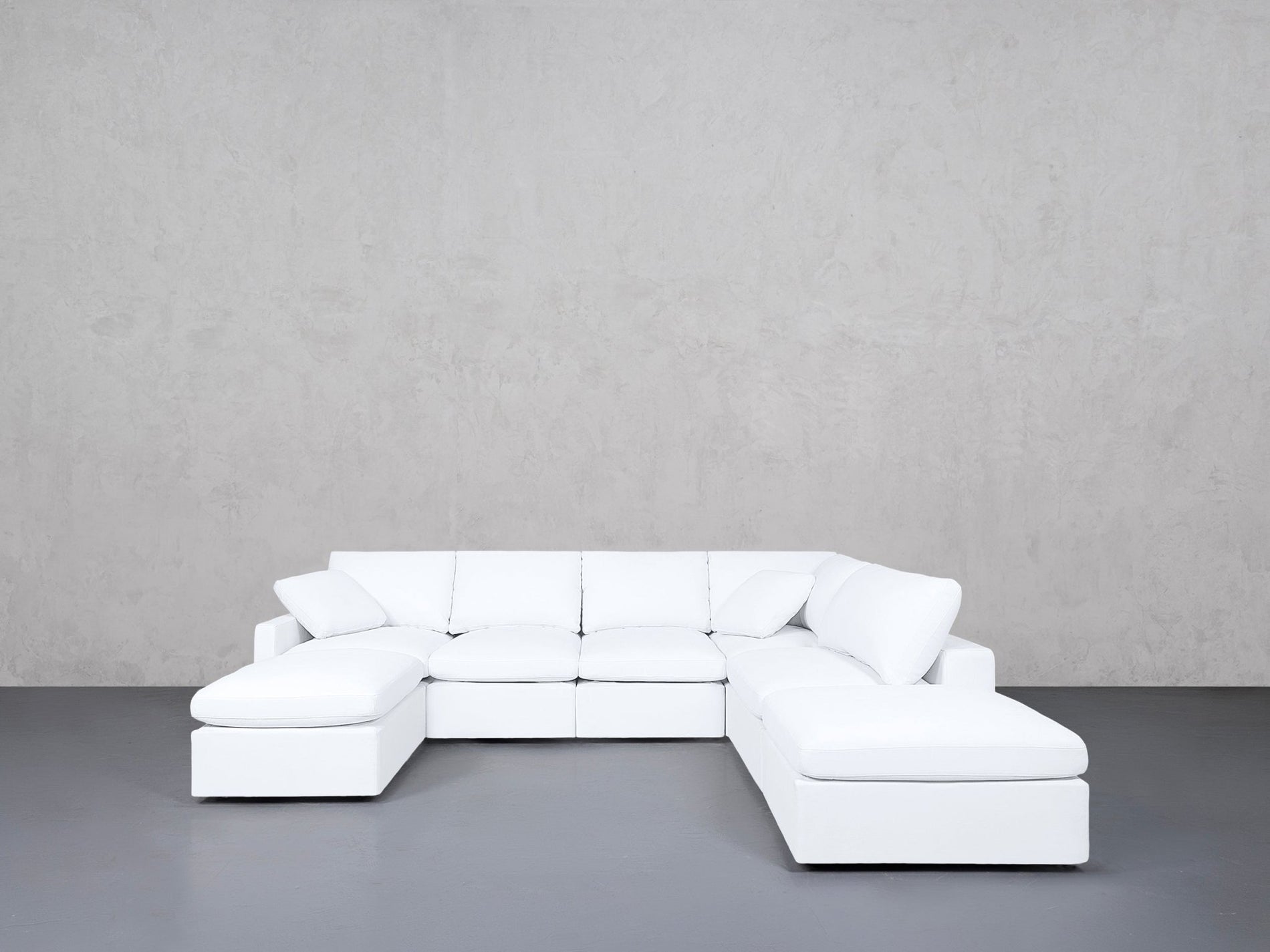 7-Seat Modular Chaise Corner Right Lounger Sectional (Thin Arm)