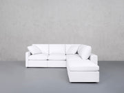5-Seat Modular Corner Right Lounger Sectional (Thin Arms)