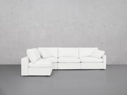 4-Seat Modular Open Corner Sectional (Thin Arms)