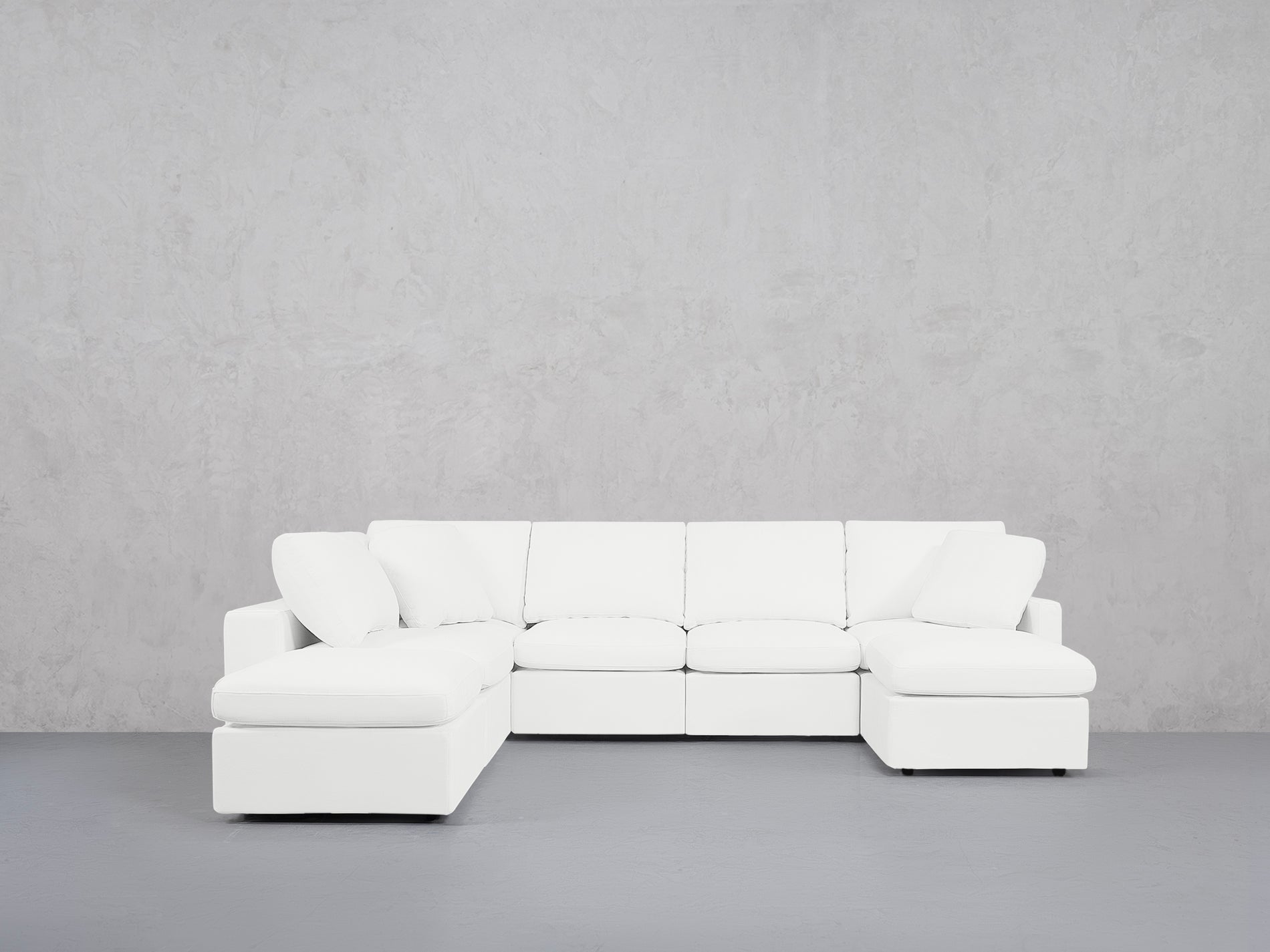 7-Seat Modular Chaise Corner Lounger Sectional (Thin Arms)