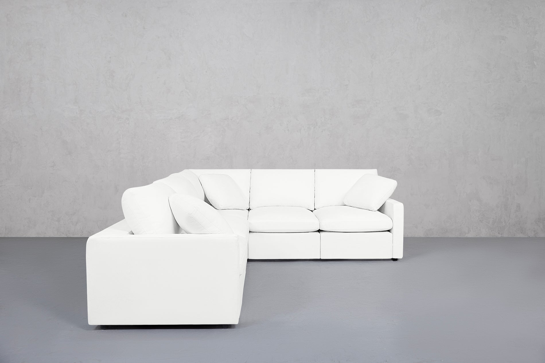 5-Seat Modular Corner Sectional (Thin Arms)